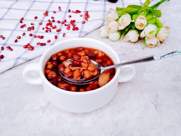 Red Bean Lily Barley Soup recipe