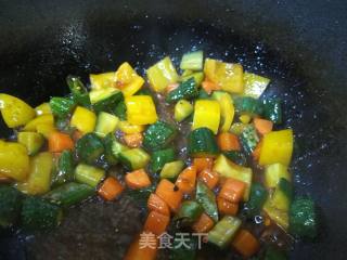 Stir-fried Diced Vegetables with Tomato recipe