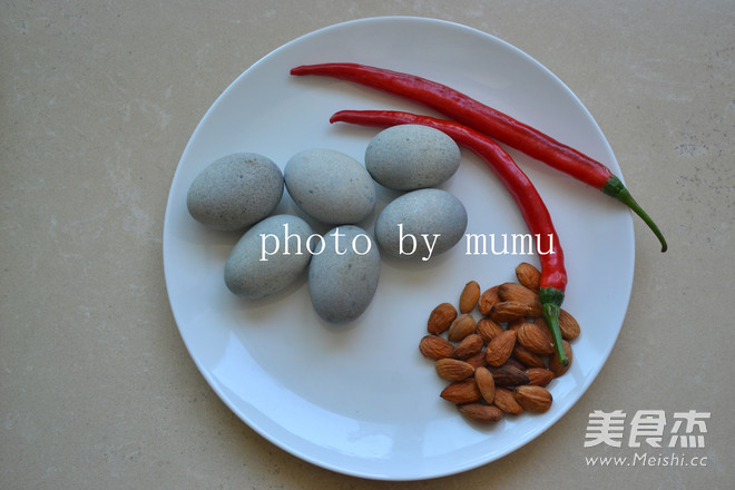 Preserved Egg Mixed with Nuts recipe