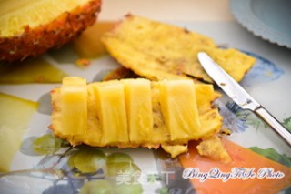Juicer Recipe-pineapple, Melon, Tangerine Peel Drink recipe