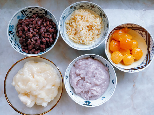 Egg Yolk, Floss, Mochi, Red Bean and Taro Bag recipe