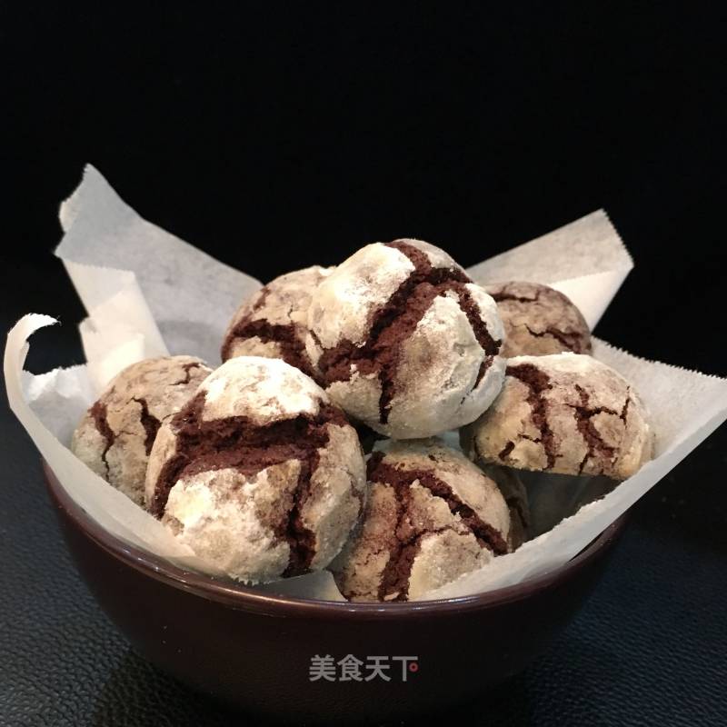 Chocolate Crackle Cookies recipe