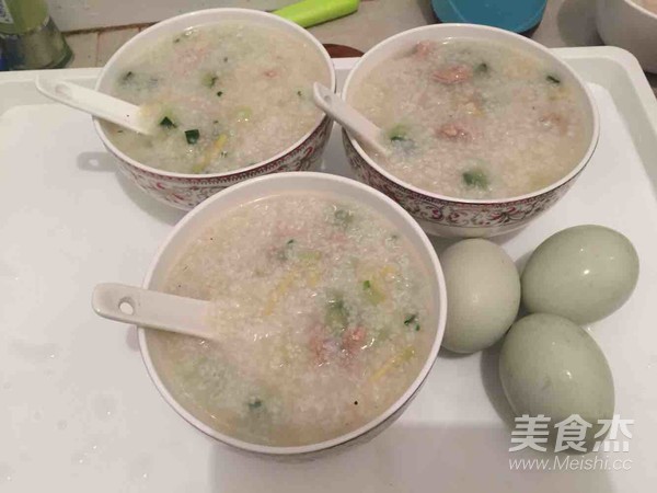 Cucumber Pork Congee recipe