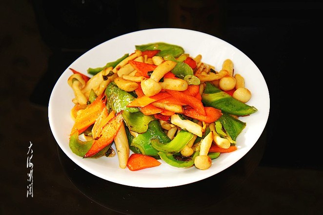 Stir-fried Seafood Mushroom recipe