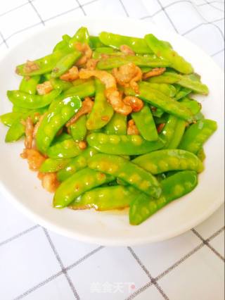 Fried Pork with Snow Peas recipe