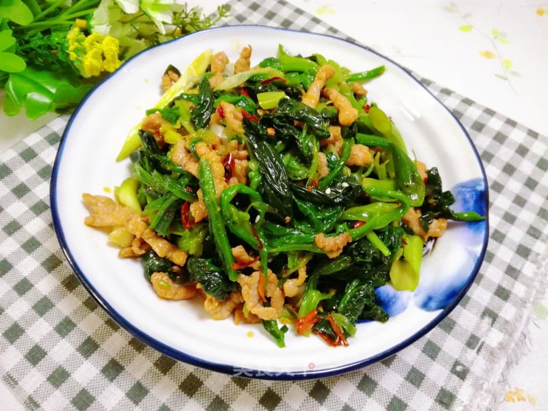 Shredded Pork with Spinach recipe