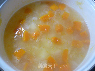 Sweet-scented Osmanthus Yam Pumpkin Soup recipe