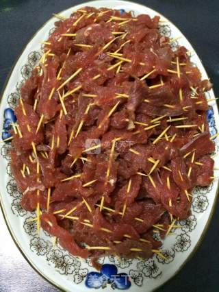 Spicy Toothpick Beef recipe