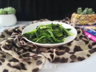 Vegetarian Fried Lettuce Leaves recipe
