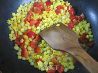 Stir-fried Corn Kernels with Red Pepper recipe