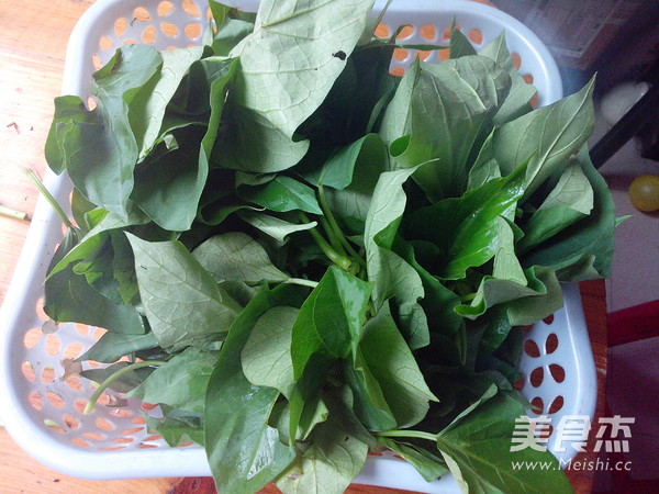 Spicy Stir-fried Sweet Potato Leaves recipe