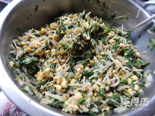 Okara Spinach Vermicelli Pie recipe