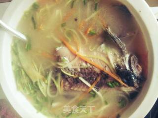 Double Silk Crucian Carp Soup recipe