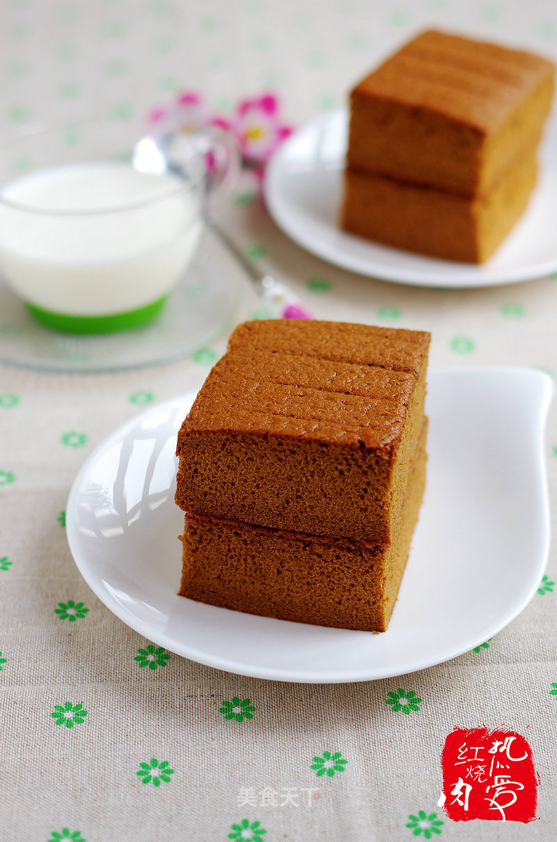 #aca烤明星大赛# Oil-free Brown Sugar Cake recipe