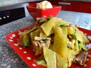 Green Bamboo Shoots Pork Slices recipe