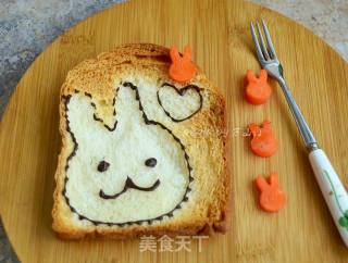 #aca Fourth Session Baking Contest# Making Pornographic Toast Slices with Cute Rabbits recipe