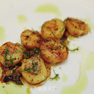 Garlic Fried Scallops recipe