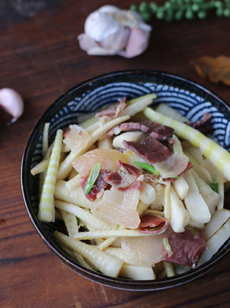 Braised Bamboo Shoots with Ham recipe