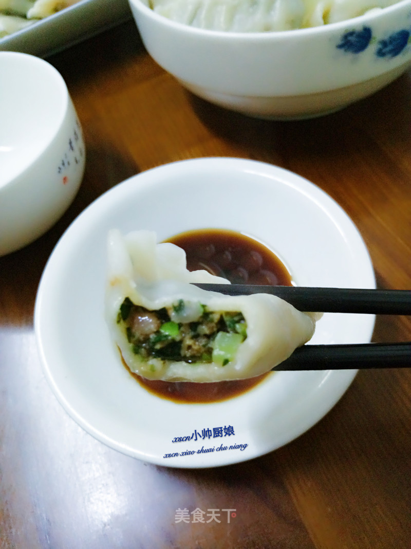 #春食野菜香# Dandelion Spinach Beef Dumplings recipe