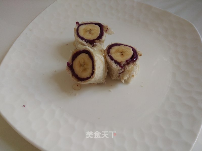 Banana Purple Sweet Potato Roll
