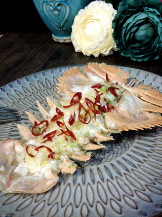 Steamed Nine-tooth Fan Shrimp with Garlic recipe