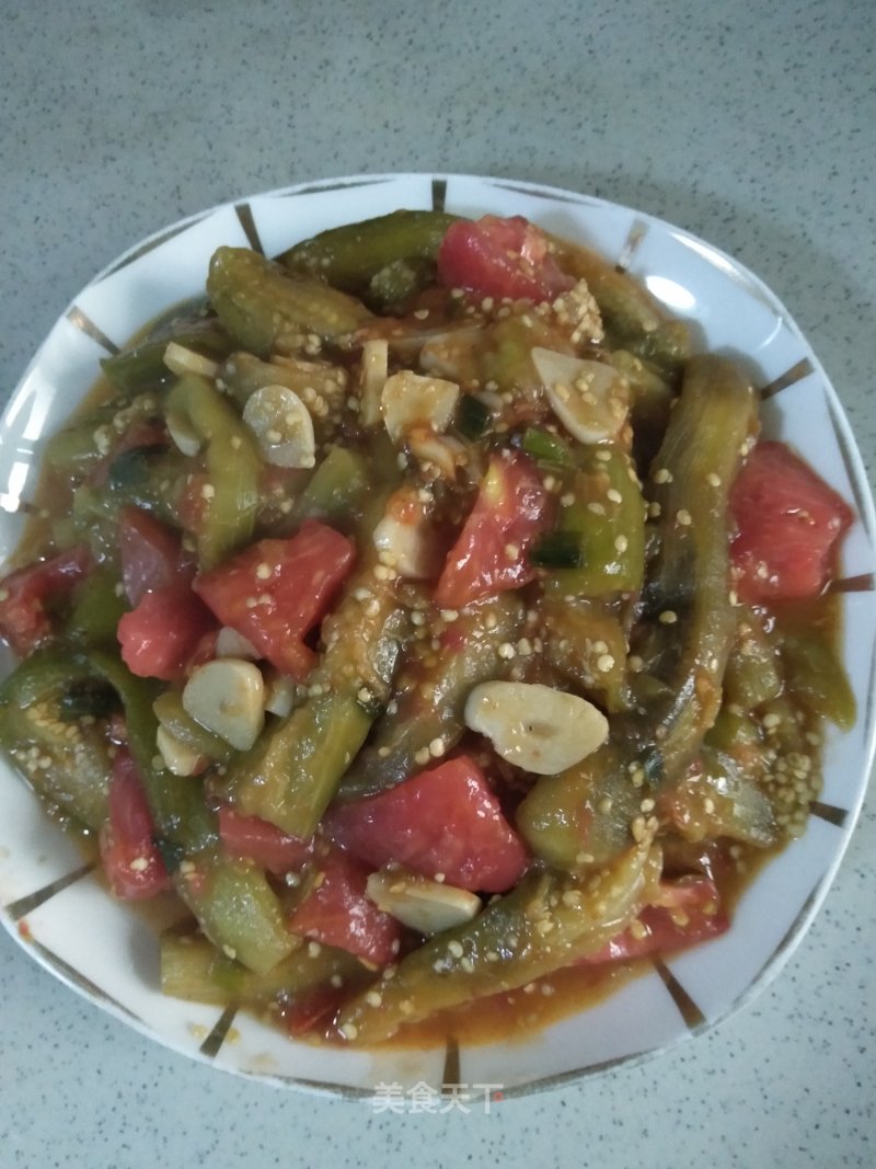 Stir-fried Eggplant with Tomatoes recipe