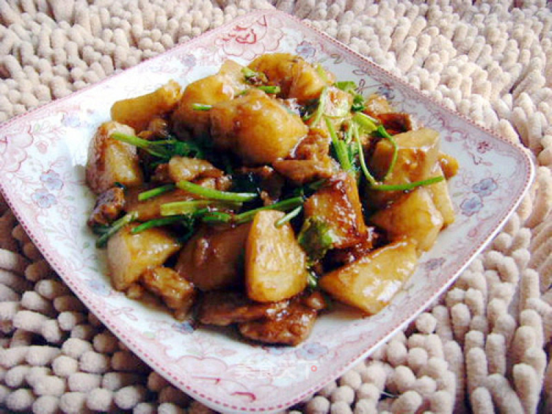 Stewed Pork Belly with Yam. Recipe Simple Chinese Food