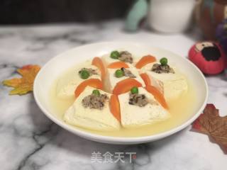 Steamed Tofu with Minced Meat recipe