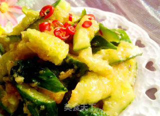 Cucumber with Garlic Sauce recipe