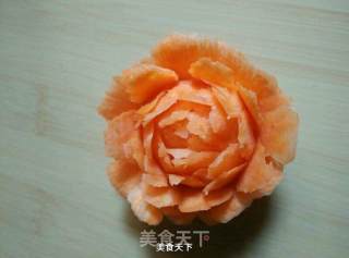 Carving White Radish Flowers recipe