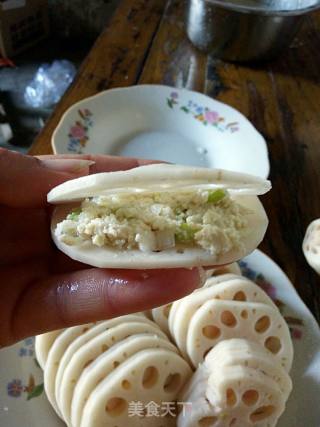 #trust of Beauty#tofu Stuffing Lotus Root Folder recipe