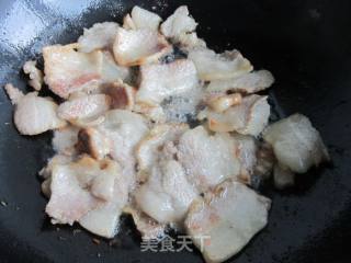 Braised Pork Belly with Dry Green Radish recipe