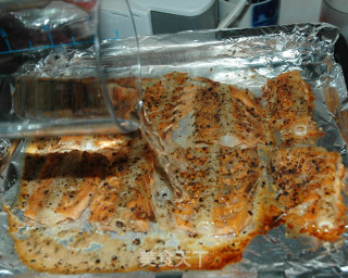 Wine-flavored Salmon Bone recipe