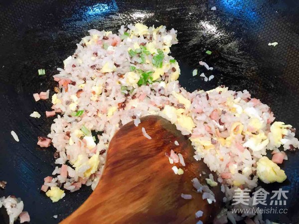 Fried Rice with Egg Sausage recipe