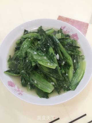 Stir-fried Lettuce with Garlic and Lard recipe