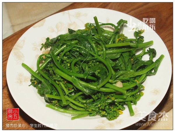 Pork Stir-fried Cabbage Heart: Favorite of Student Days recipe