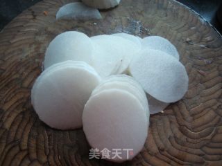 Raw White Radish Slices recipe