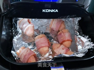 Bacon Wrapped Fish Sausage recipe