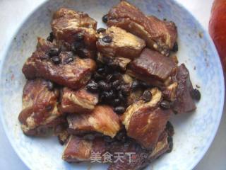 Steamed Gourd with Black Bean Pork Ribs recipe