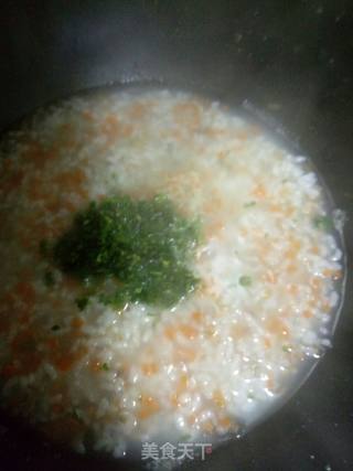 Spinach Carrot Beef Rice Porridge recipe