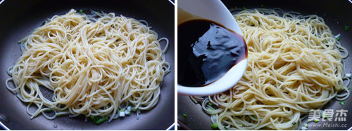 Stir-fried Spaghetti with Soy Sauce recipe