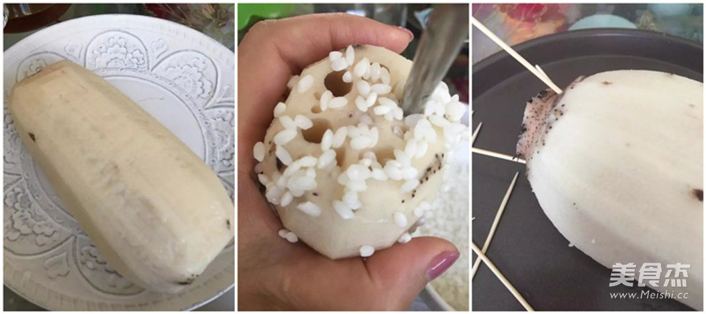 Brown Sugar Glutinous Rice Lotus Root: Sweeten Life recipe