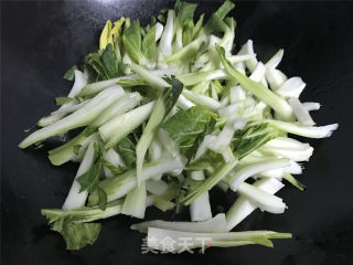 Stir-fried Vegetable Stems with Mushrooms recipe