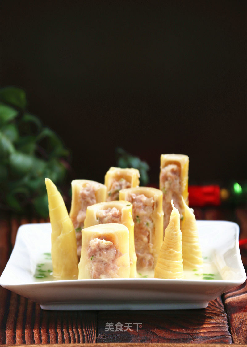 【shanghai】bamboo Shoots Stuffed with Meat recipe