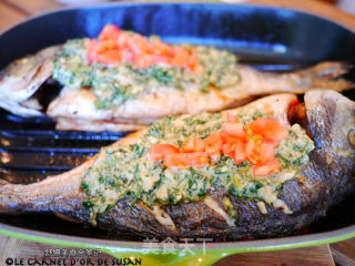 Grilled Fish with Lebanese Sesame Sauce recipe