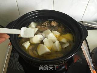 Chicken Soup with Yam and Mushroom recipe
