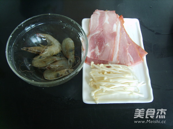 Shrimp and Enoki Mushroom Bacon Wraps recipe
