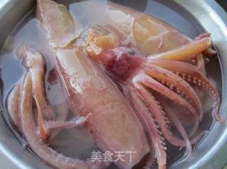 Fried Squid with Chives recipe