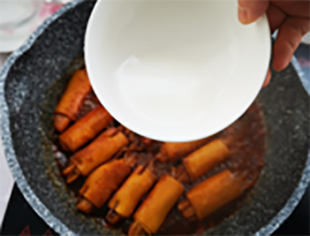 Braised Bean Curd Enoki Mushroom recipe