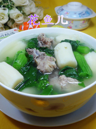 Vegetable Core Yam Keel Soup recipe